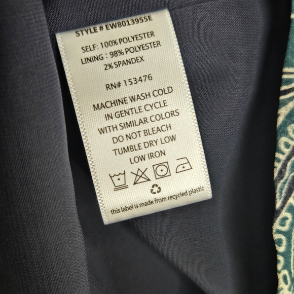 EVEREVE NWT Kora Paisley Split Neck Chiffon Top - Picture 11 of 11